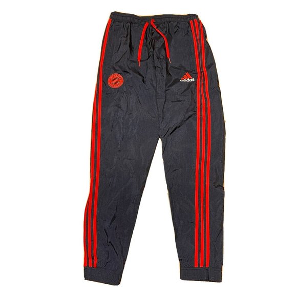 Adidas Bayern Munich Icons Woven Track Pants Joggers Blue Men's